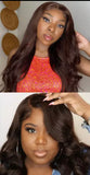 Chocolate Brown Color Transparent Lace Wig